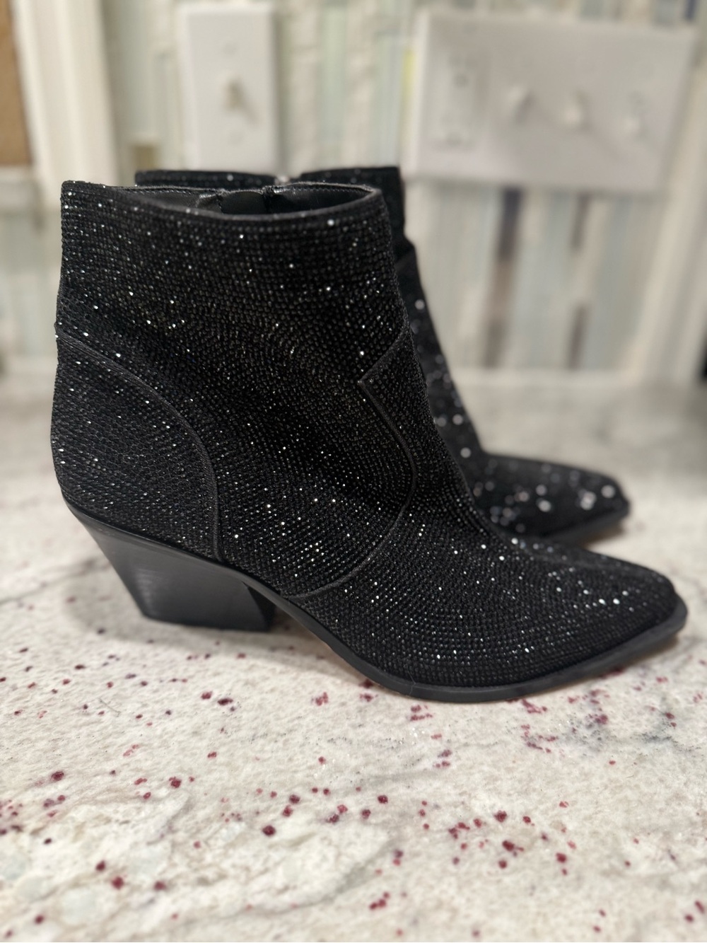 Jessica Simpson Zalor Rhinestone Western Bootie